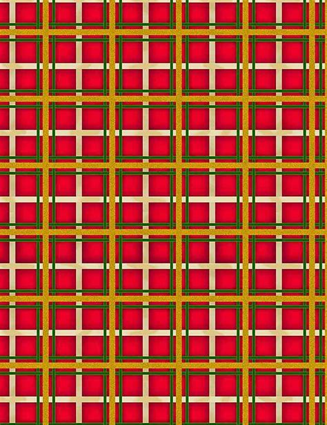 Timeless Treasures Traditional Metallic Holiday Plaid PLAID 